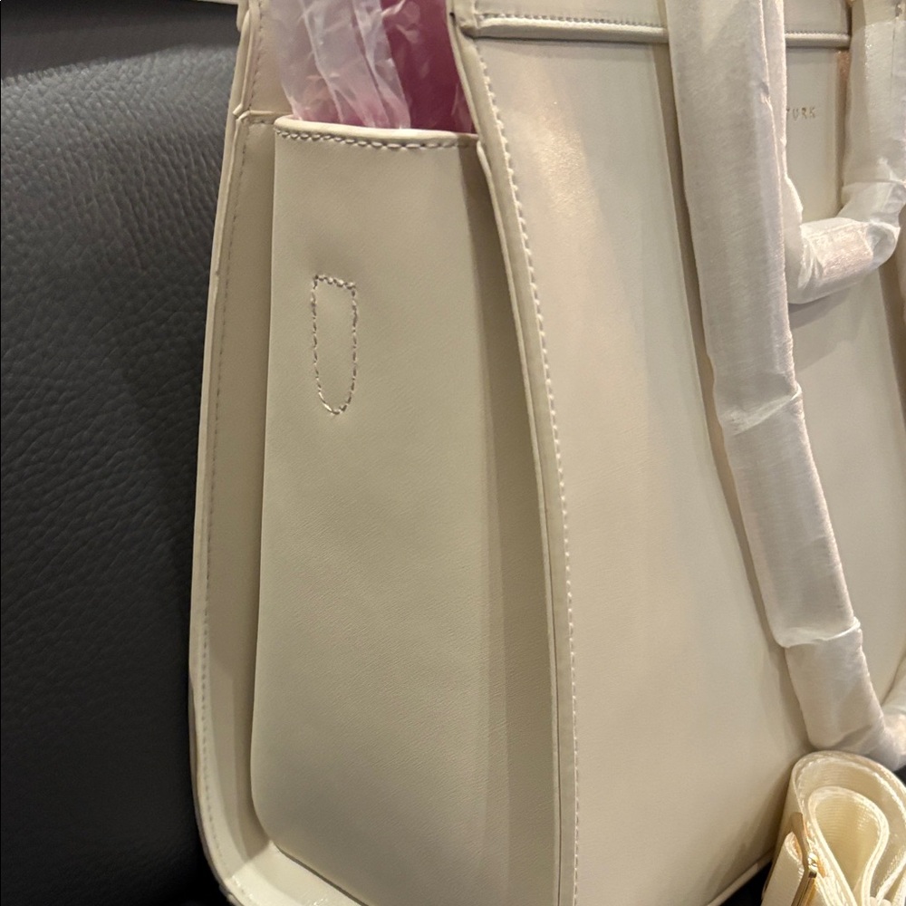 Trina Turk Elegant Cream Tote - Picture 3 of 7